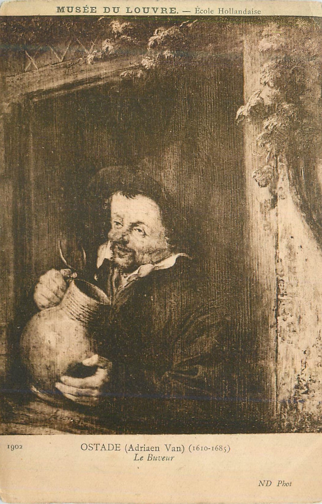 CPA Musee du Louvre Ostade (Adriaen Van) (1610 1685) Le Buveur