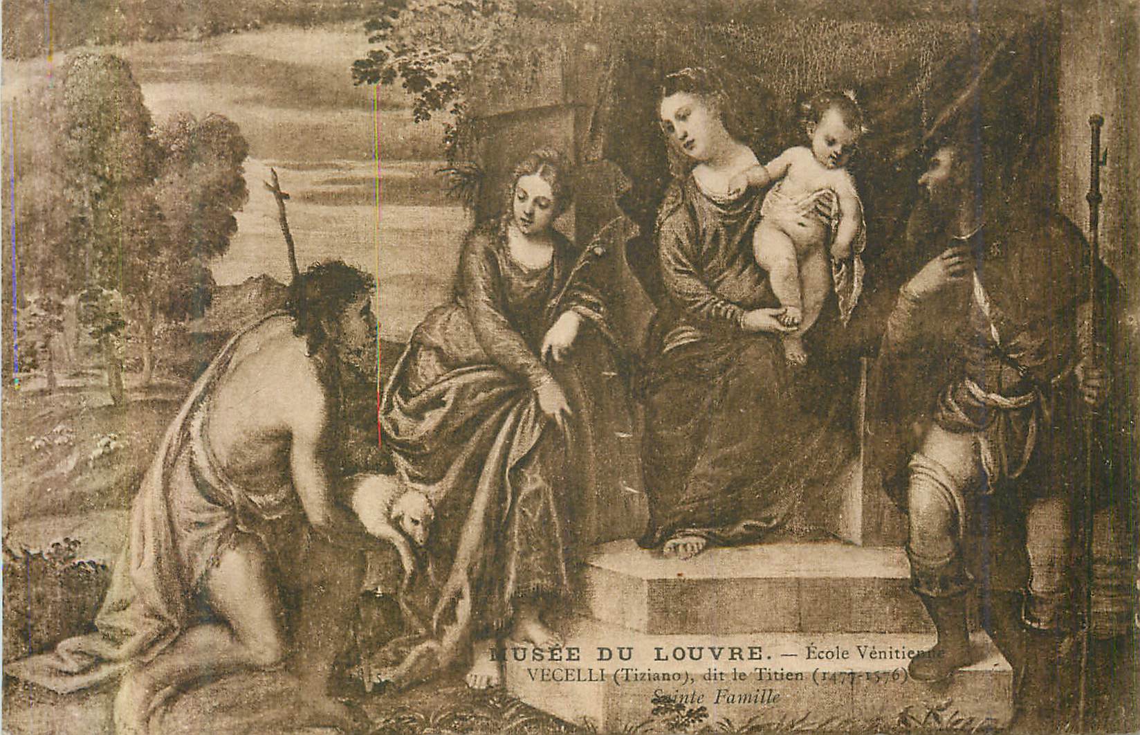 CPA Musee du Louvre Ecole Venitienne Vecelli (Tiziano) dit le Titien (1477 1576)