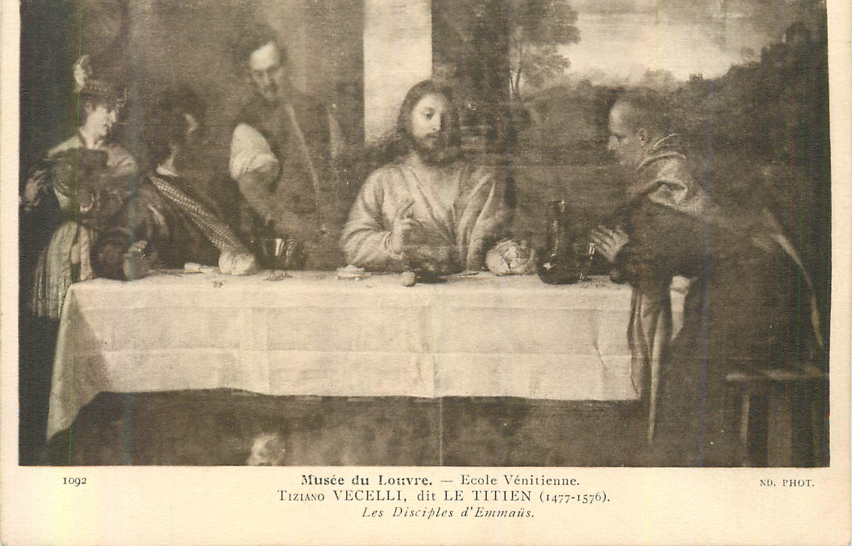 CPA Musee du Louvre Ecole Venitienne Tiziano Vecelli dit le Titien (1477 1576)