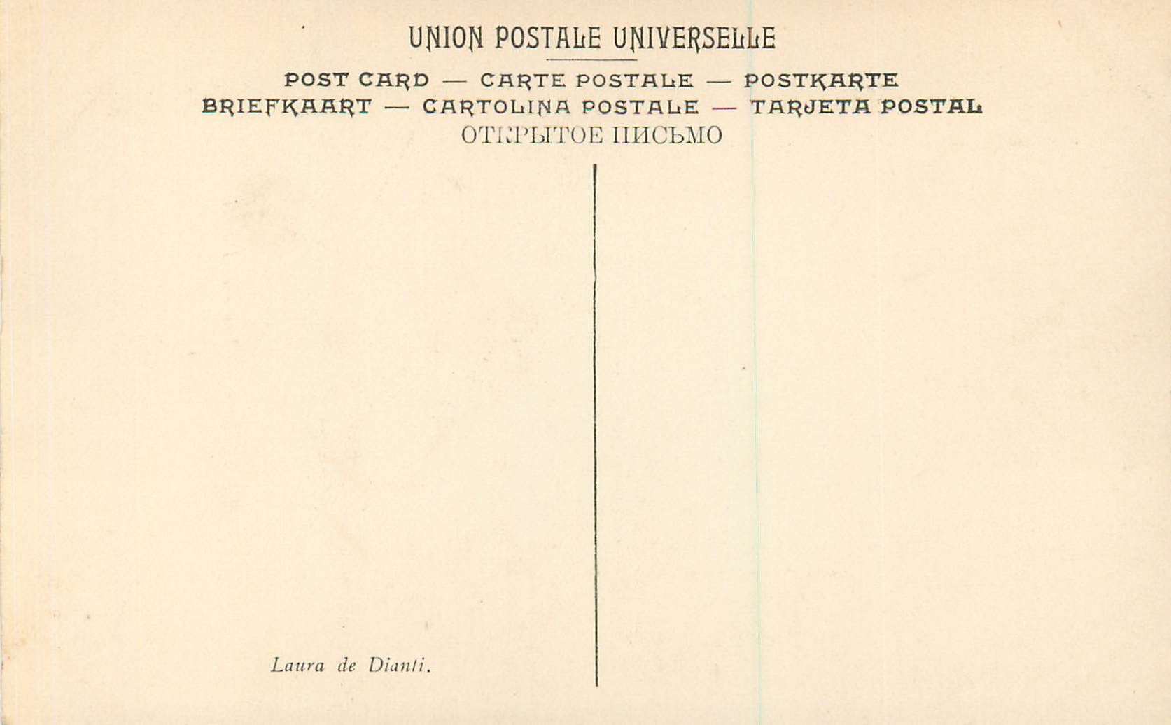 CPA Musee du Louvre Paris Le Titien Laura de Dianti — Verso