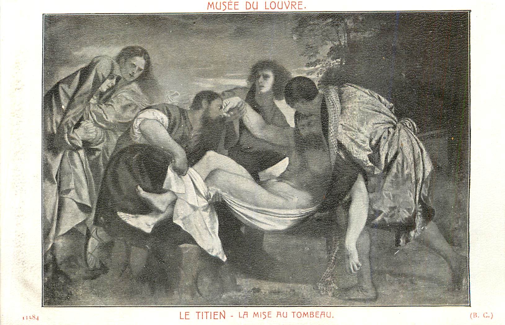 CPA Musee du Louvre Le Titien La Mise au Tombeau