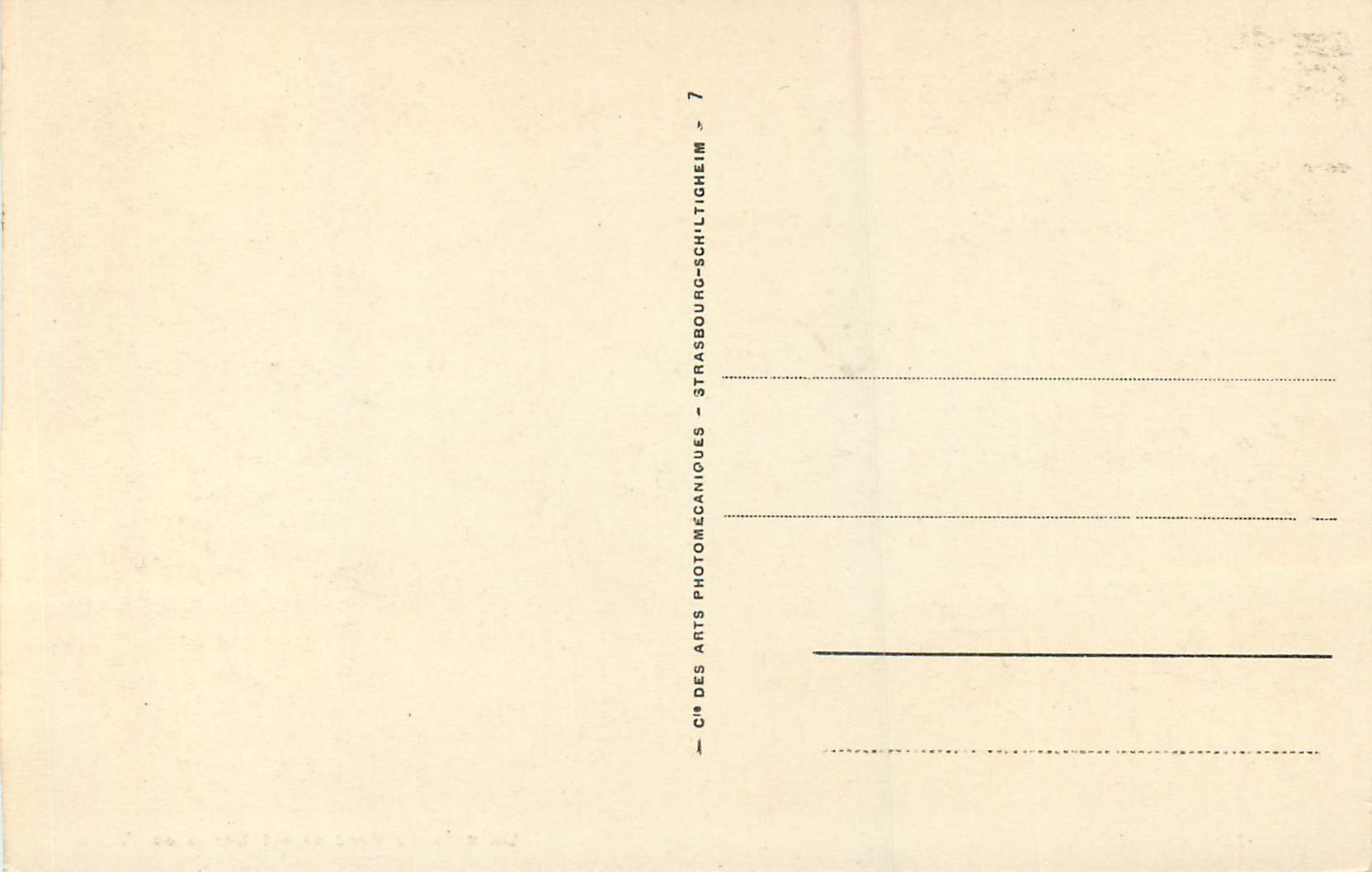 CPA Vichy Un Coin du Parc et les Bords de l'Allier — Verso
