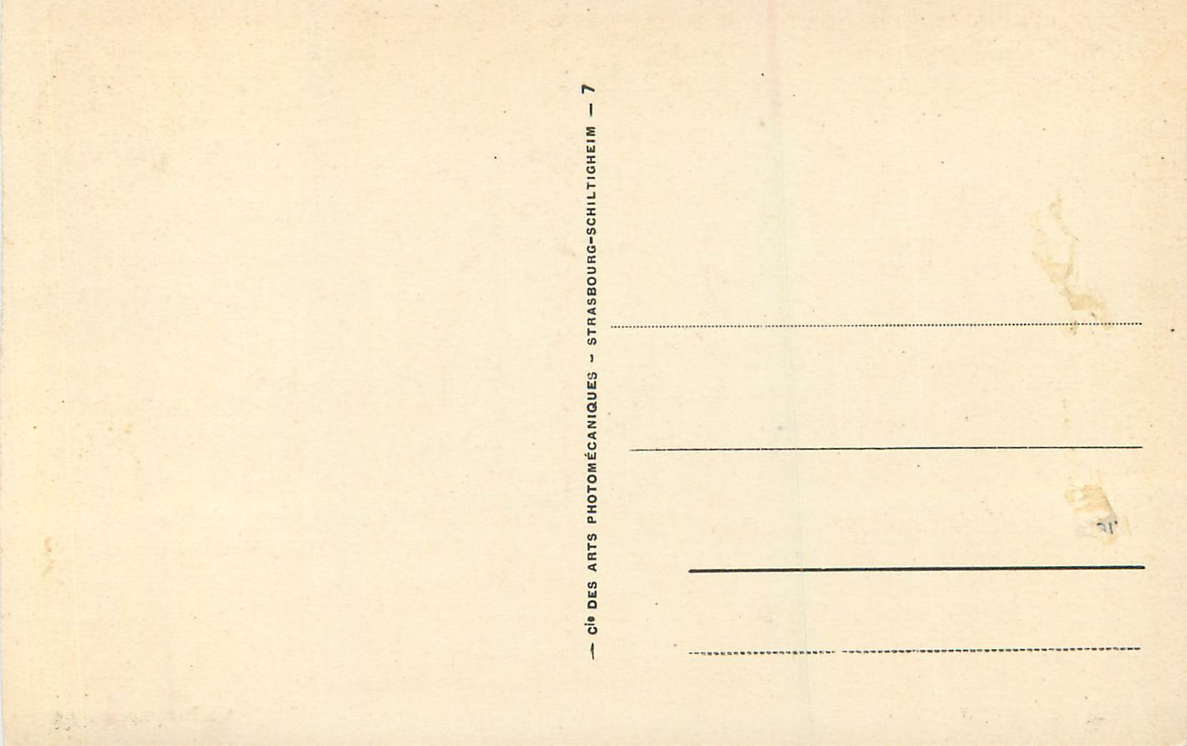 CPA Vichy Thermal Palace — Verso