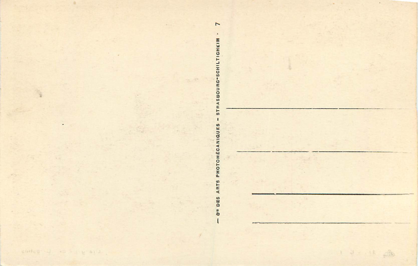 CPA Vichy Orangerie des Celestins — Verso