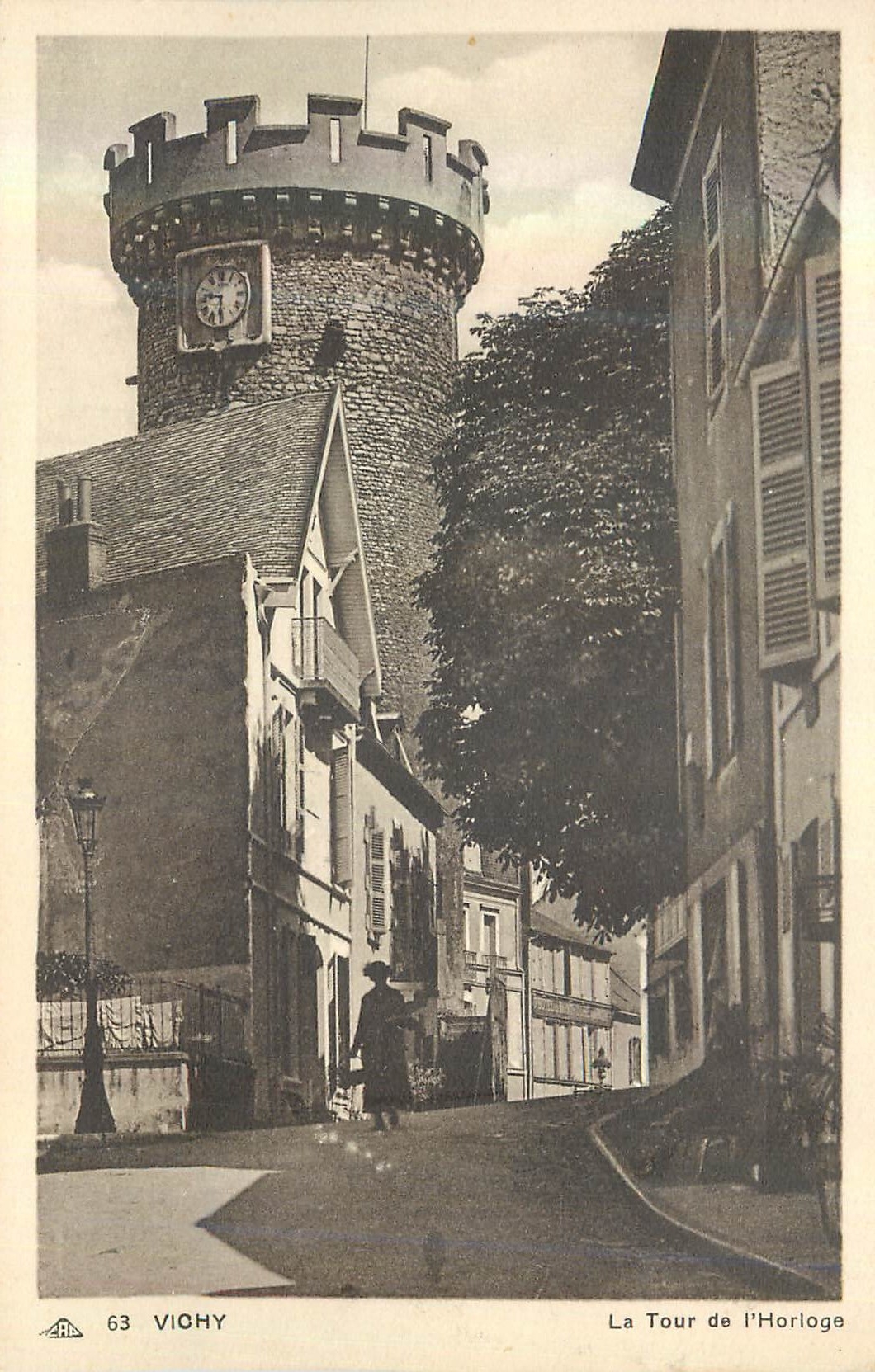 CPA Vichy La Tour de l'Horloge