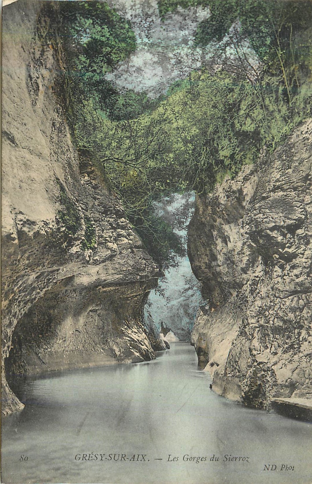 CPA Gresy sur Aix Les Gorges du Sierroz