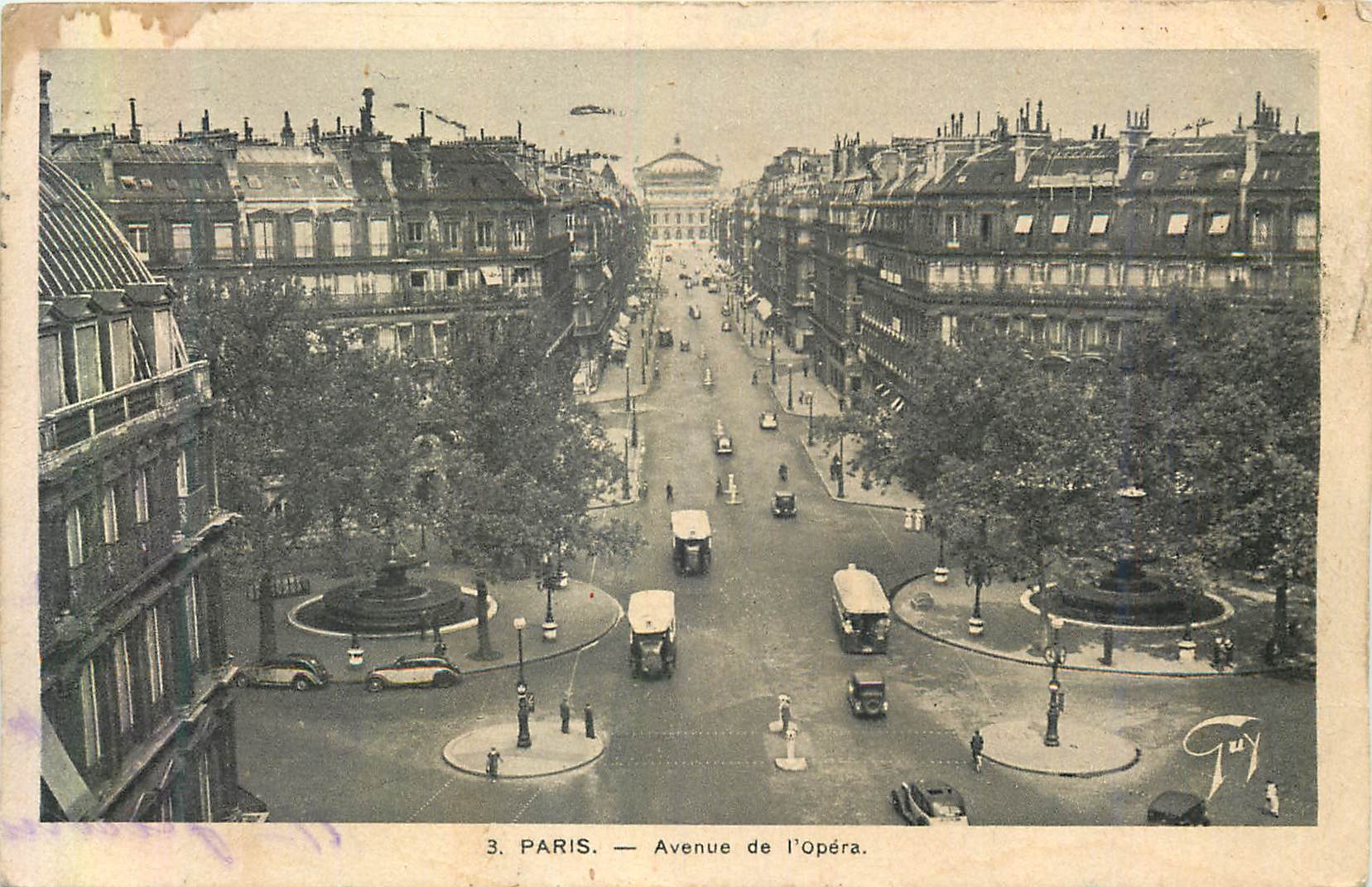 PARIS — Avenue de l'Opéra — Tuy - Recto