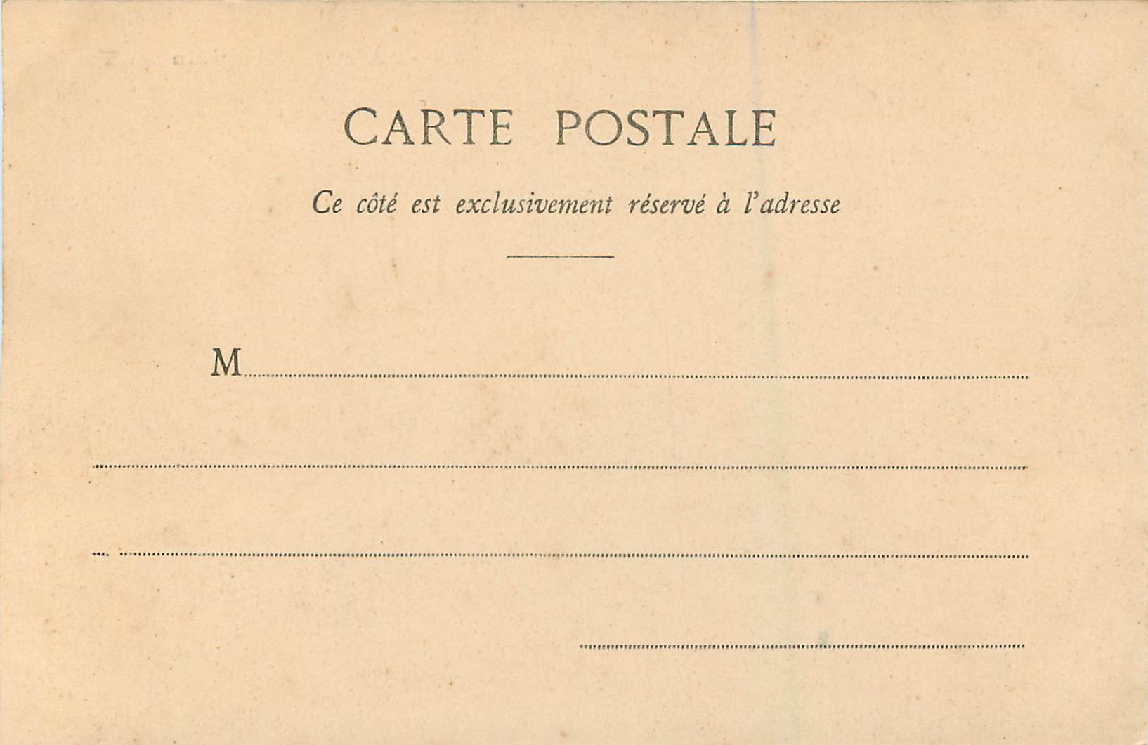 CPA Paris Jardin des Tuileries — Verso