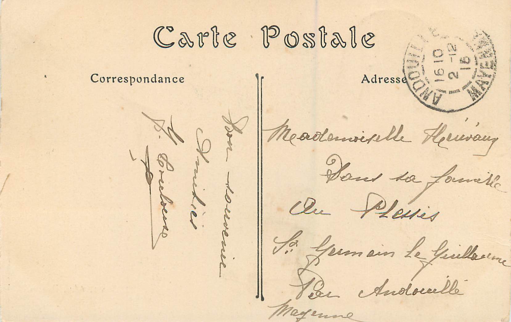 CPA Laval (Mayenne) Les Bords de la Mayenne Lf'Ecluse d'Avesnieres — Rückseite
