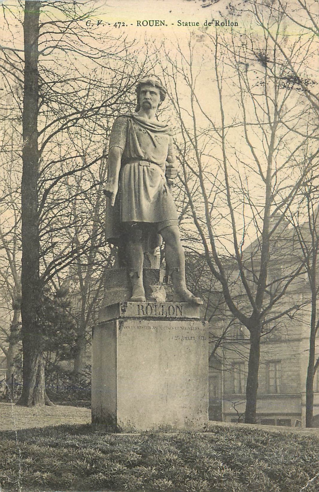 CPA Rouen Statue de Rollon