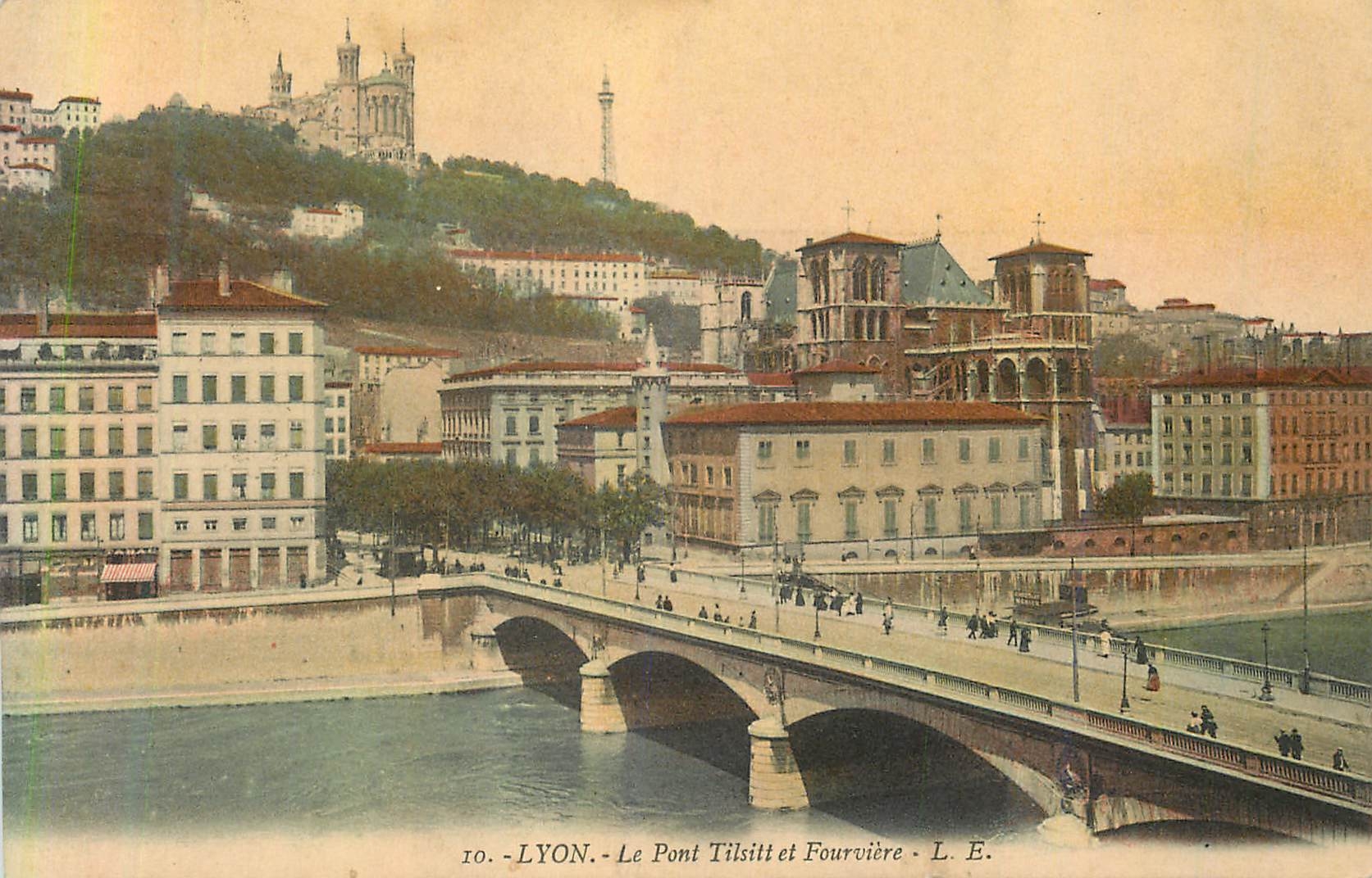 CPA Lyon Le Pont Tilsitt et Fourviere