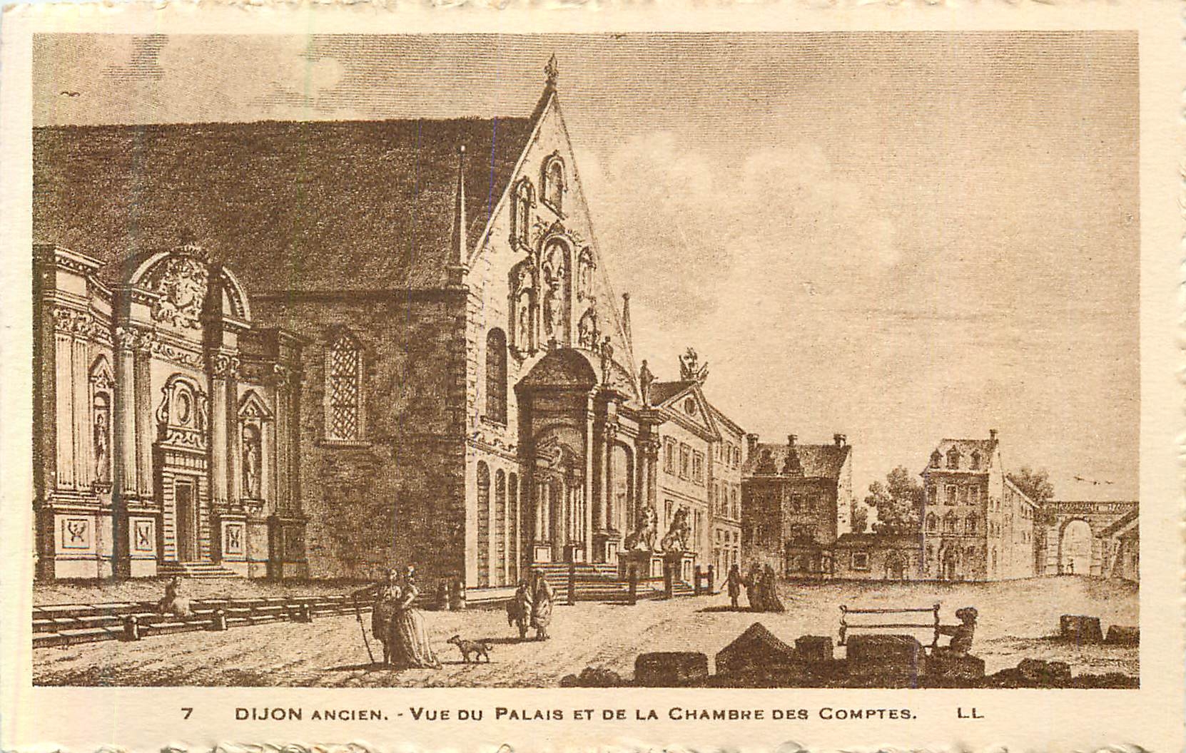 CPA Dijon Ancien Vue du Palais et de la Chambre des Comptes