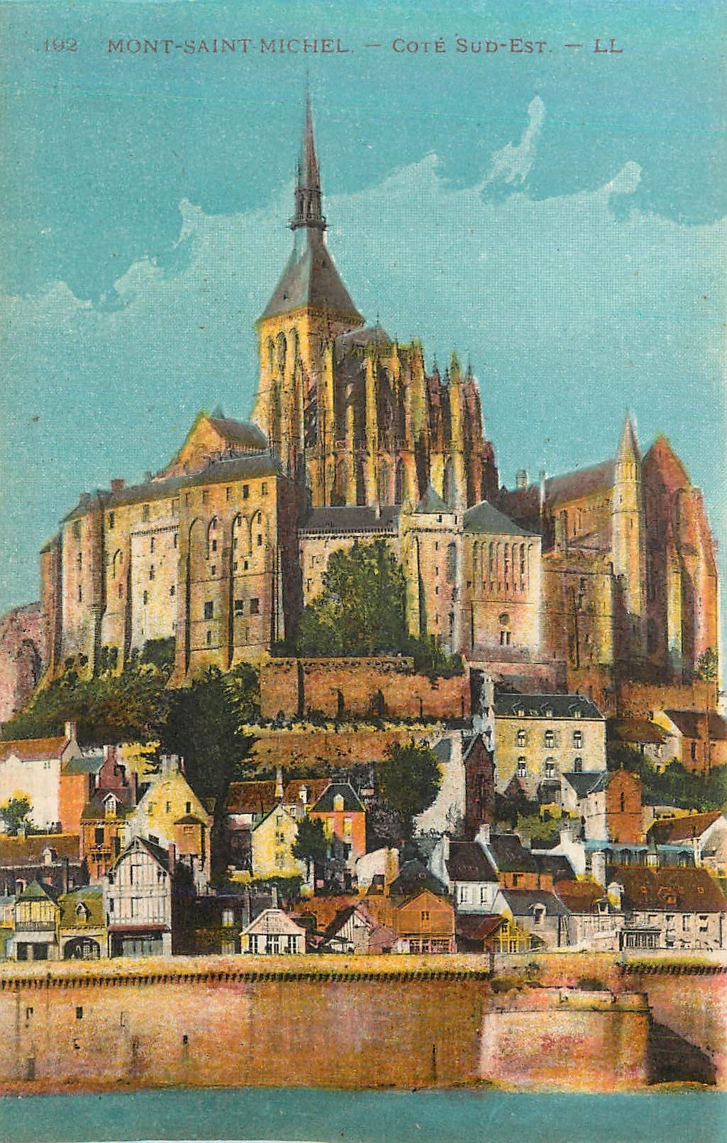 CPA Mont Saint Michel Cote sud Est