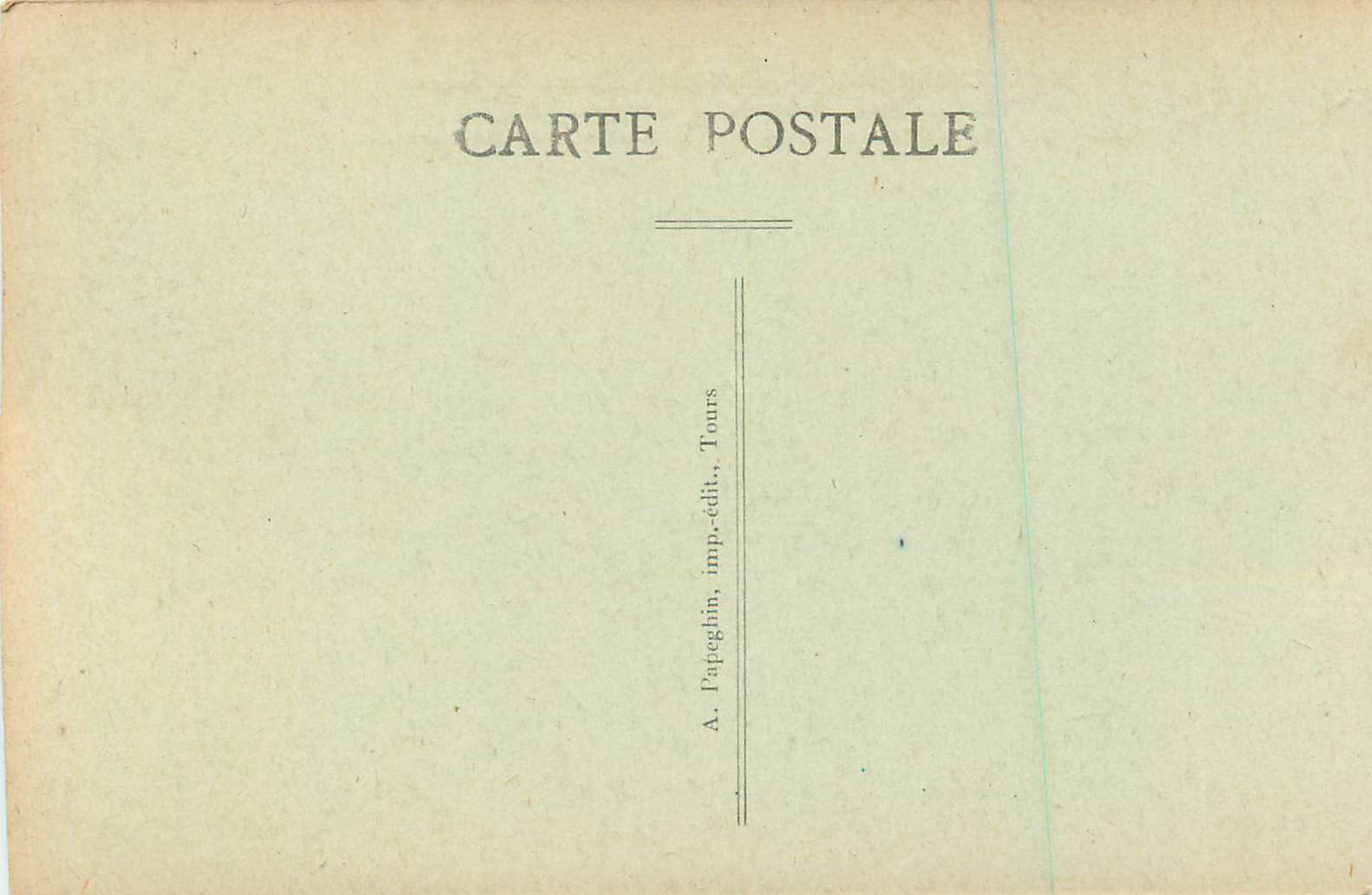 CPA Tours (I et L) Les Squares Descarles et Rabelais Le Pont de pierre  Tramway — Rückseite