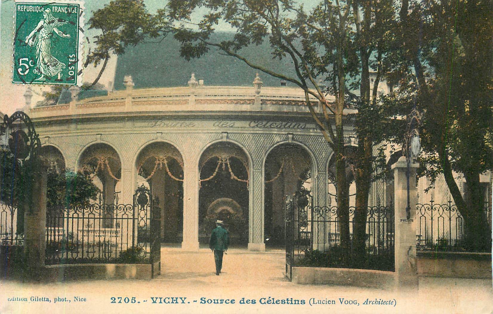 Vichy - Source des Célestins — Lucien Voog, Architecte - Recto