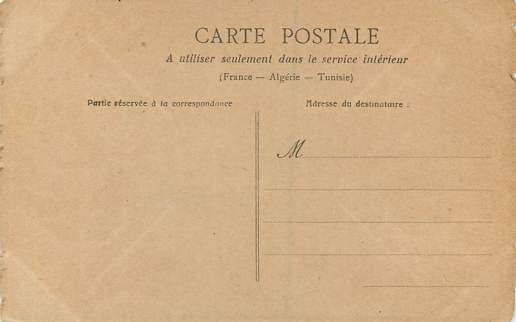 CPA Printania des Fleurs un Baiser sur Mon Ame — Rückseite