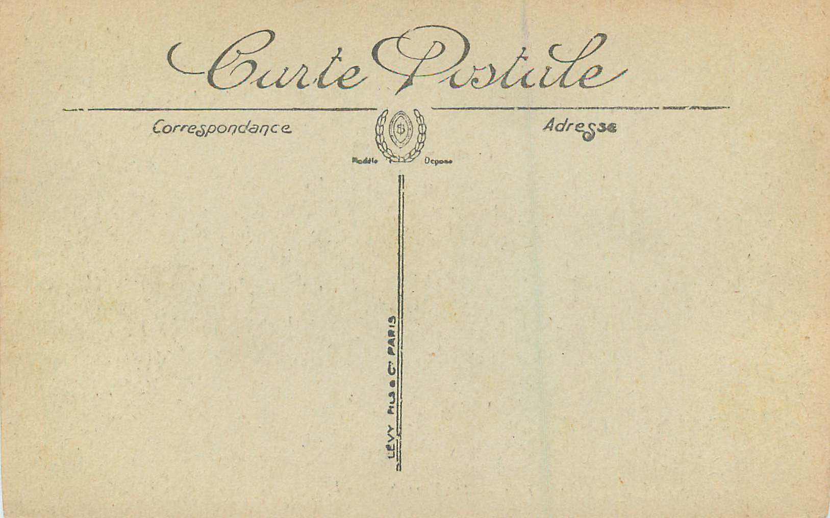 CPA Paris l'Hotel de Ville — Rückseite