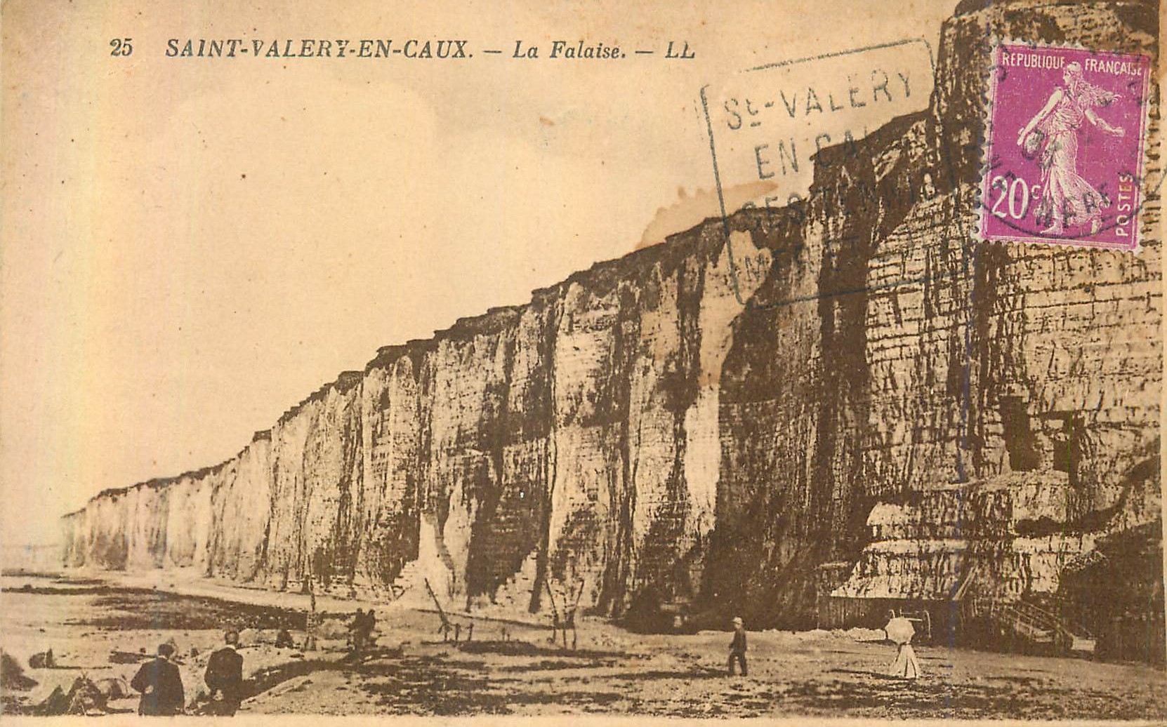 CPA Saint Valery en Caux la Falaise