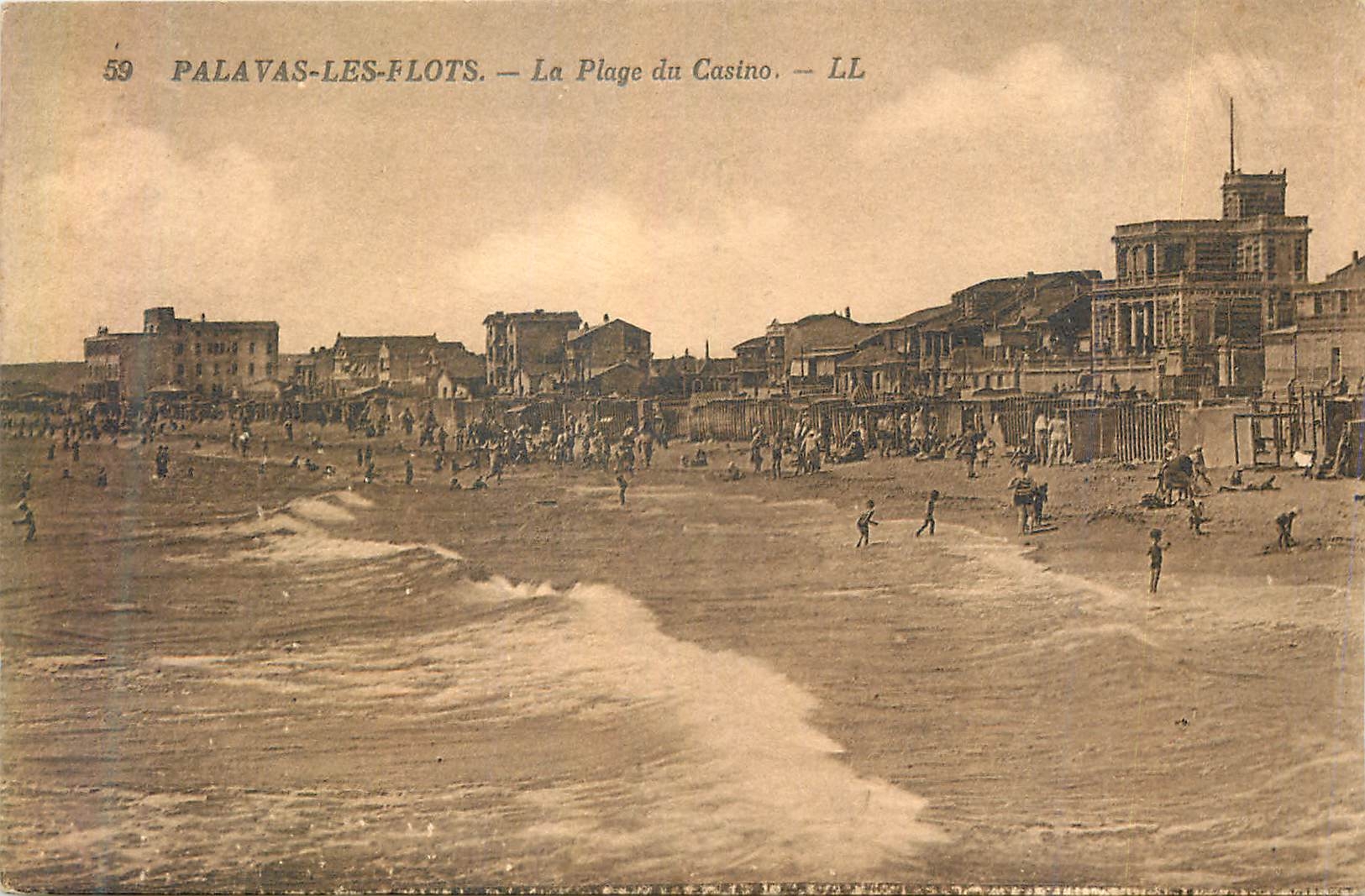 CPA Palavas les Flots la Plage du Casino
