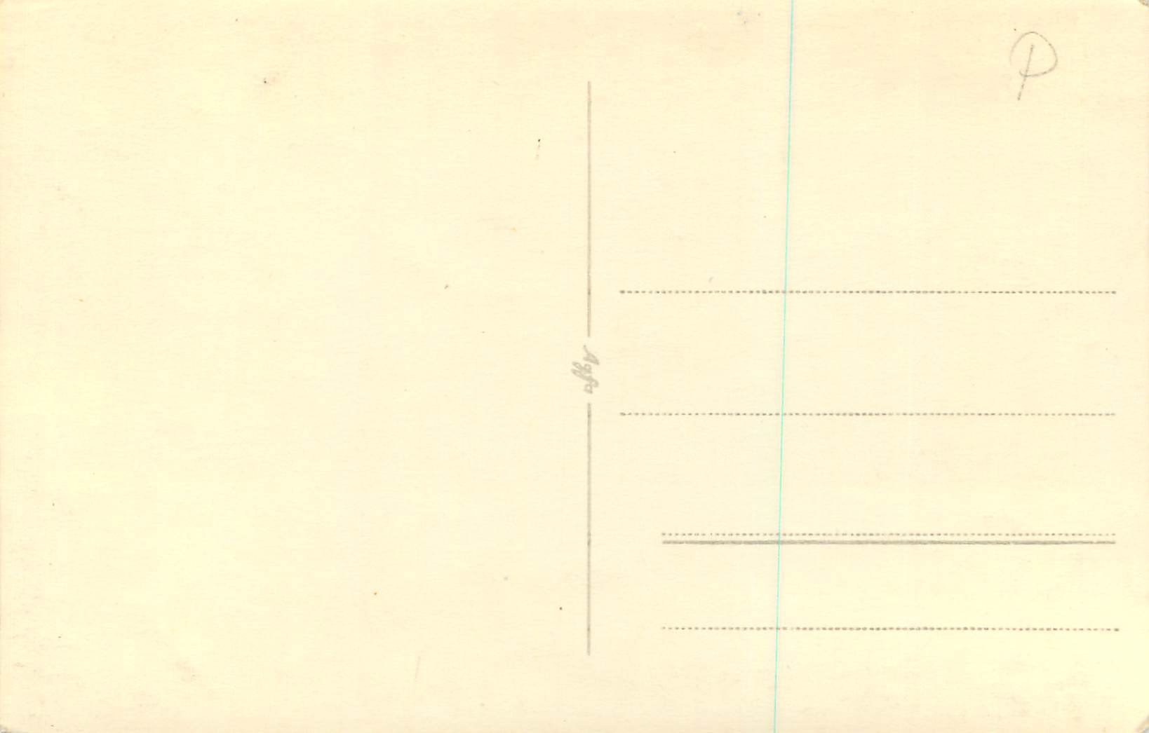 CARTE PHOTO Femme Château — Rückseite