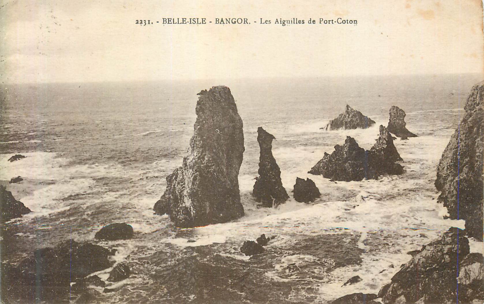 Les Aiguilles de Port-Coton — Belle-Île - Bangor — n° 2231