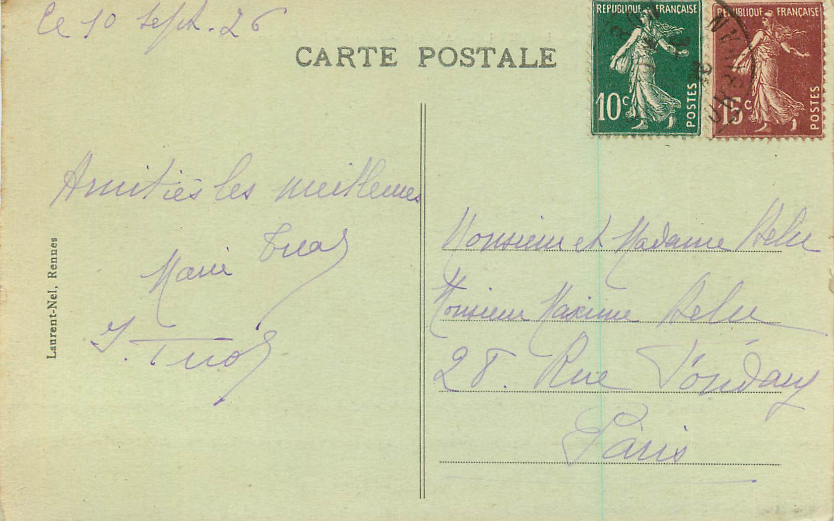 Les Aiguilles de Port-Coton — Belle-Île - Bangor — n° 2231 — Rückseite