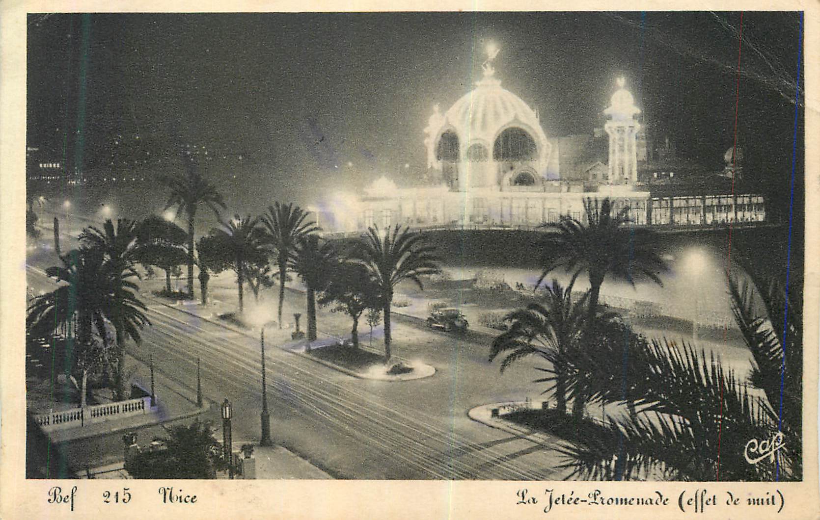 CPA Nice la Jetee Promenade (Effet de Nuit)