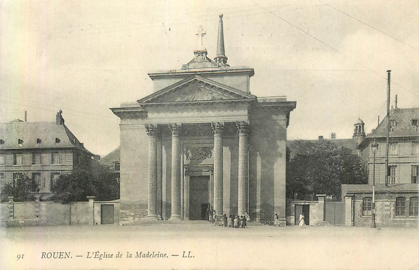 CPA Rouen l'Eglise de la Madeleine