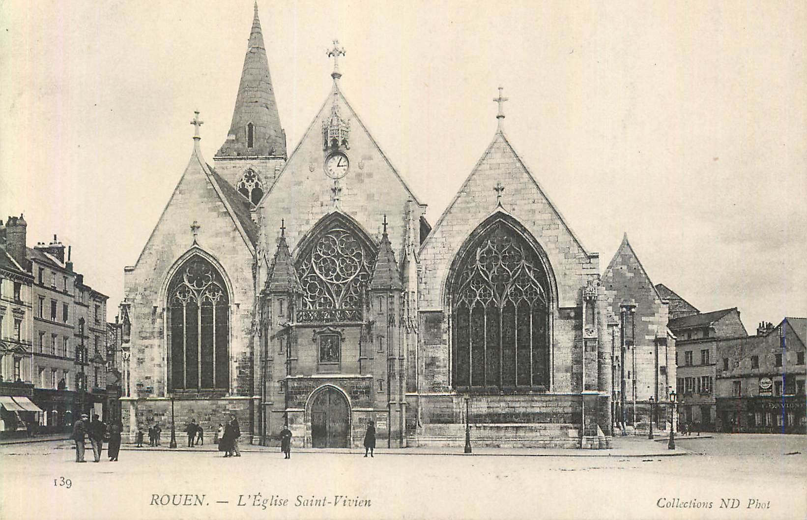 CPA Rouen l'Eglise Saint Vivien