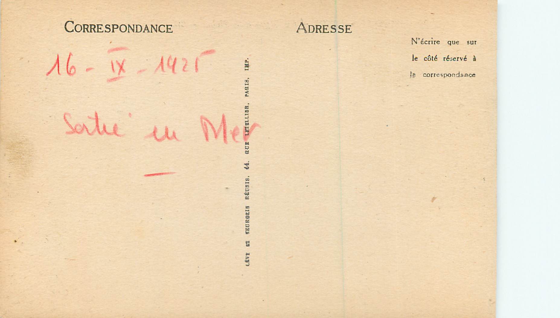 CPA Malo les Bains la Digue et la Plage — Rückseite