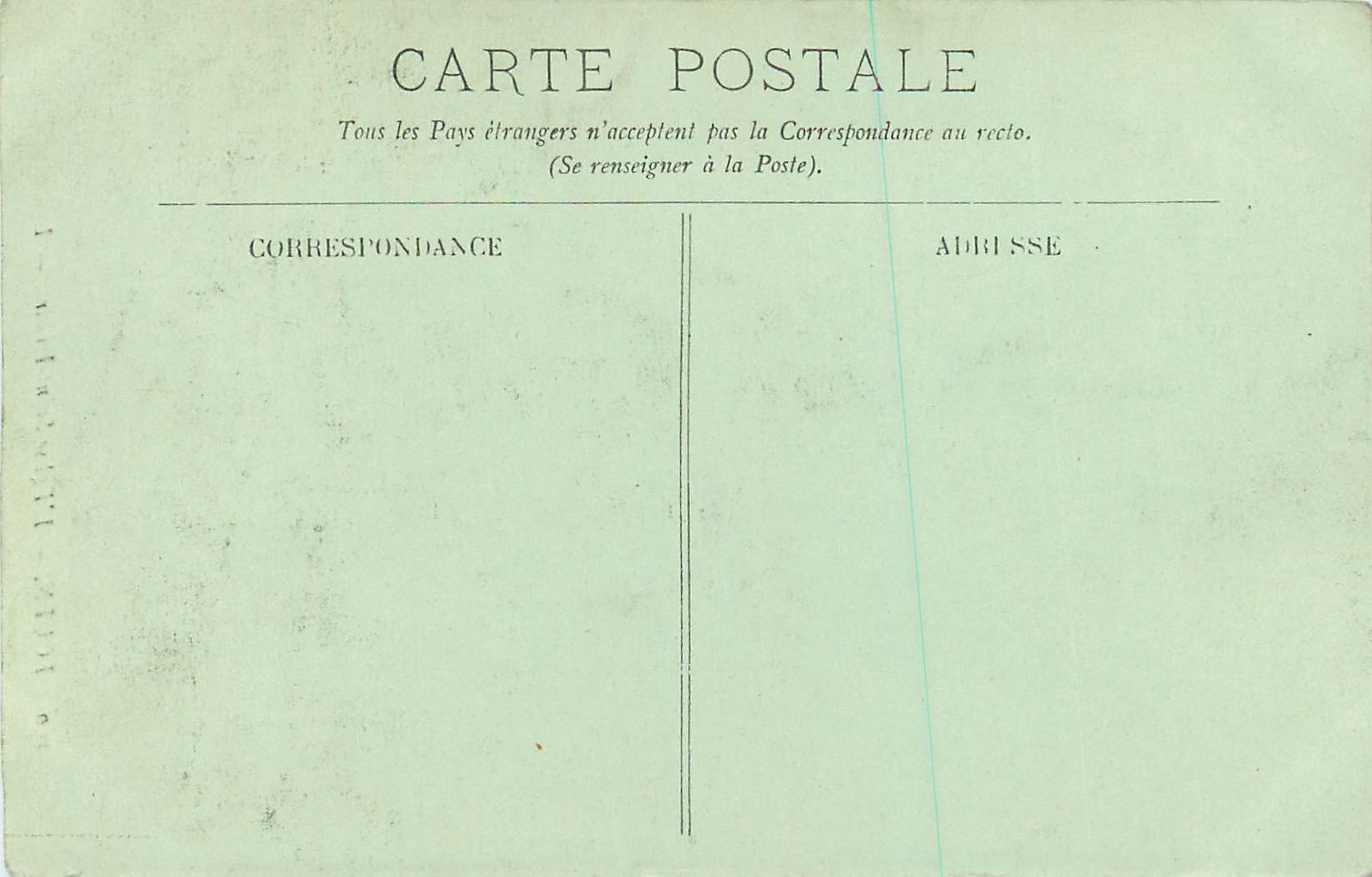 CPA Rouen l'Eglise Saint Hilaire — Verso