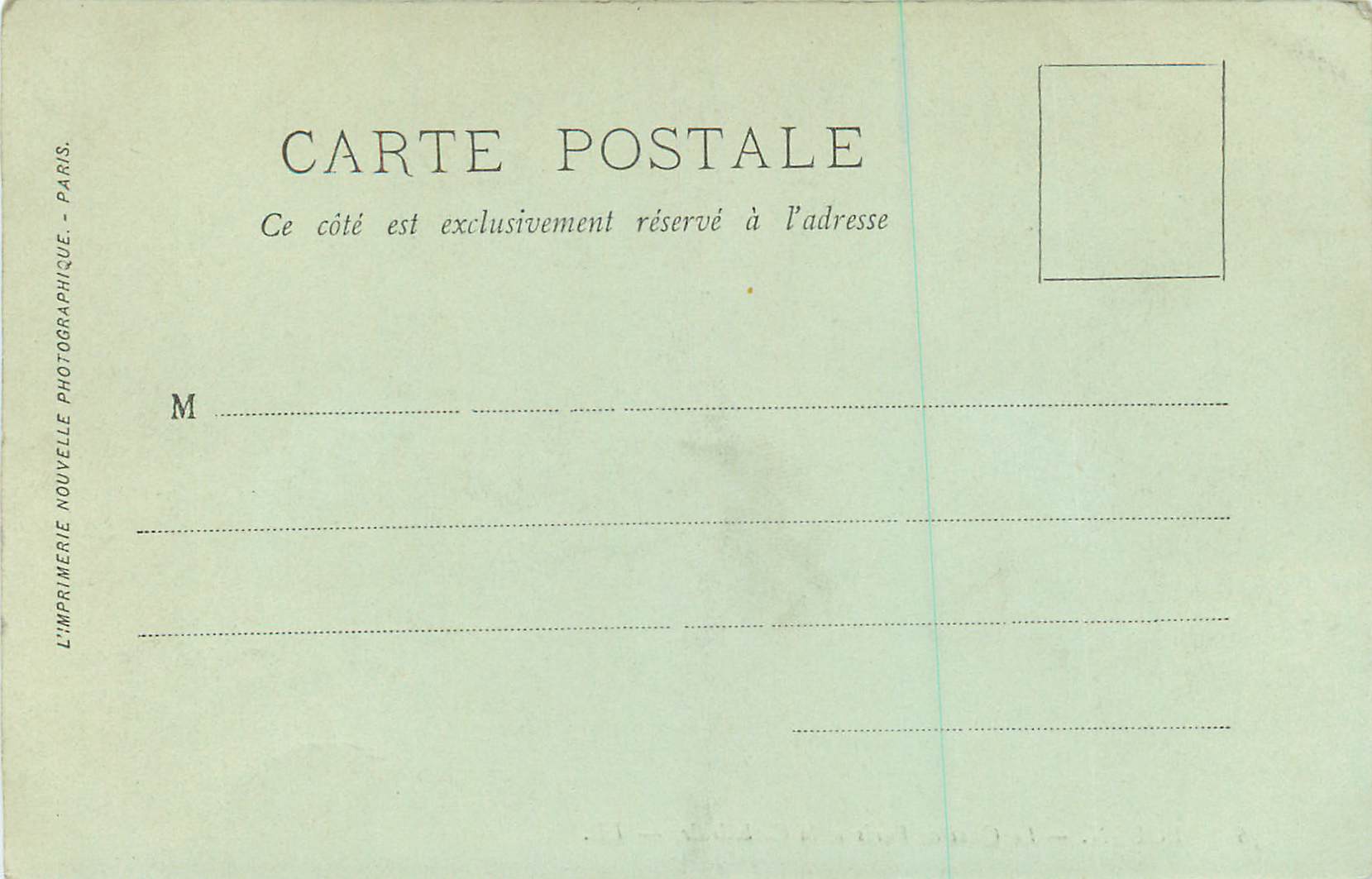 CPA Rouen le Quai de Paris et la Cathedrale Bateau — Verso