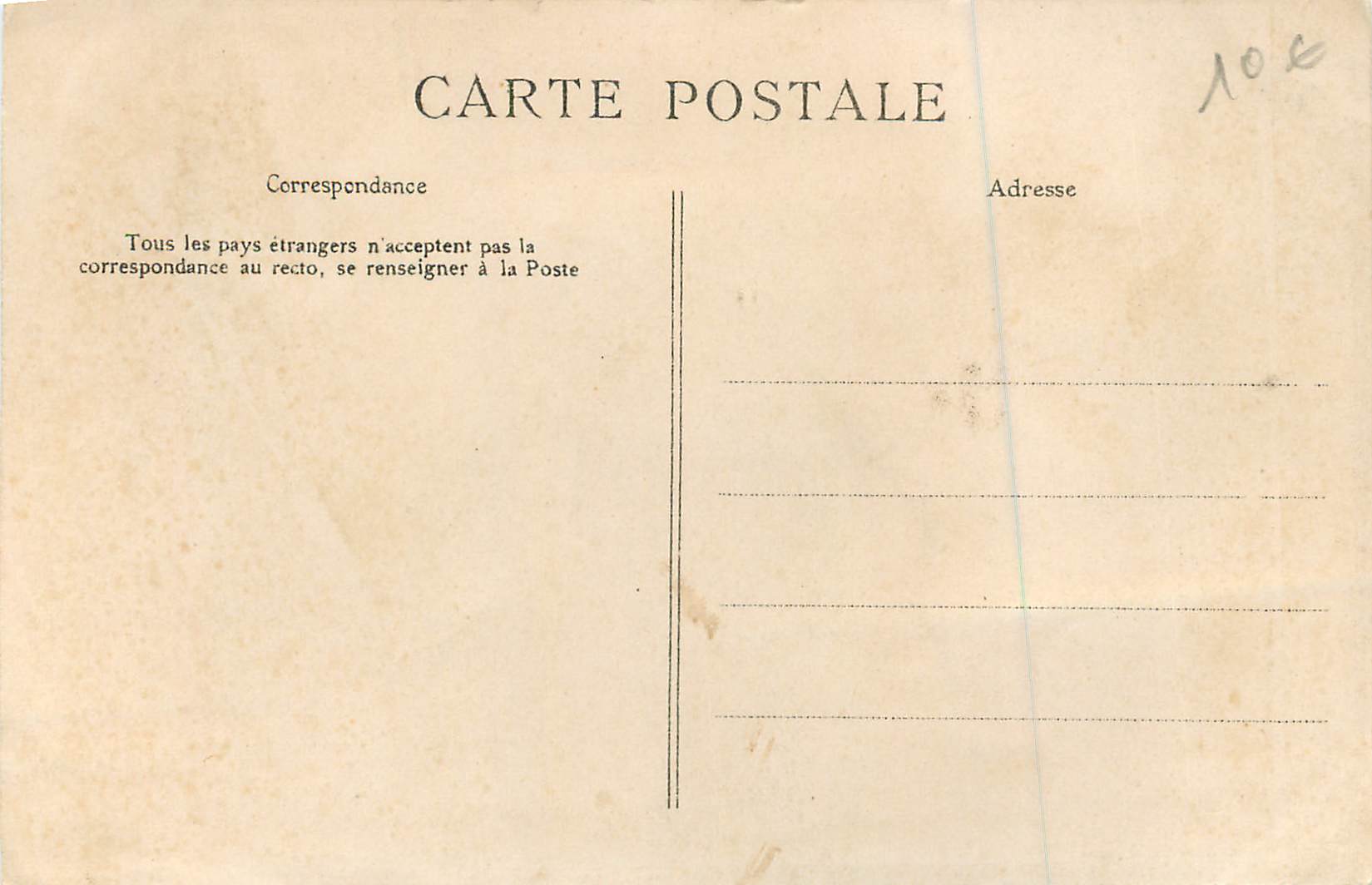 CPA le Croisic Vue Generale des Quais — Verso