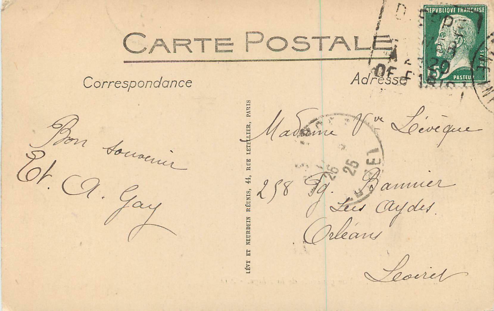 CPA Dieppe Vue Generale de la Plage — Rückseite