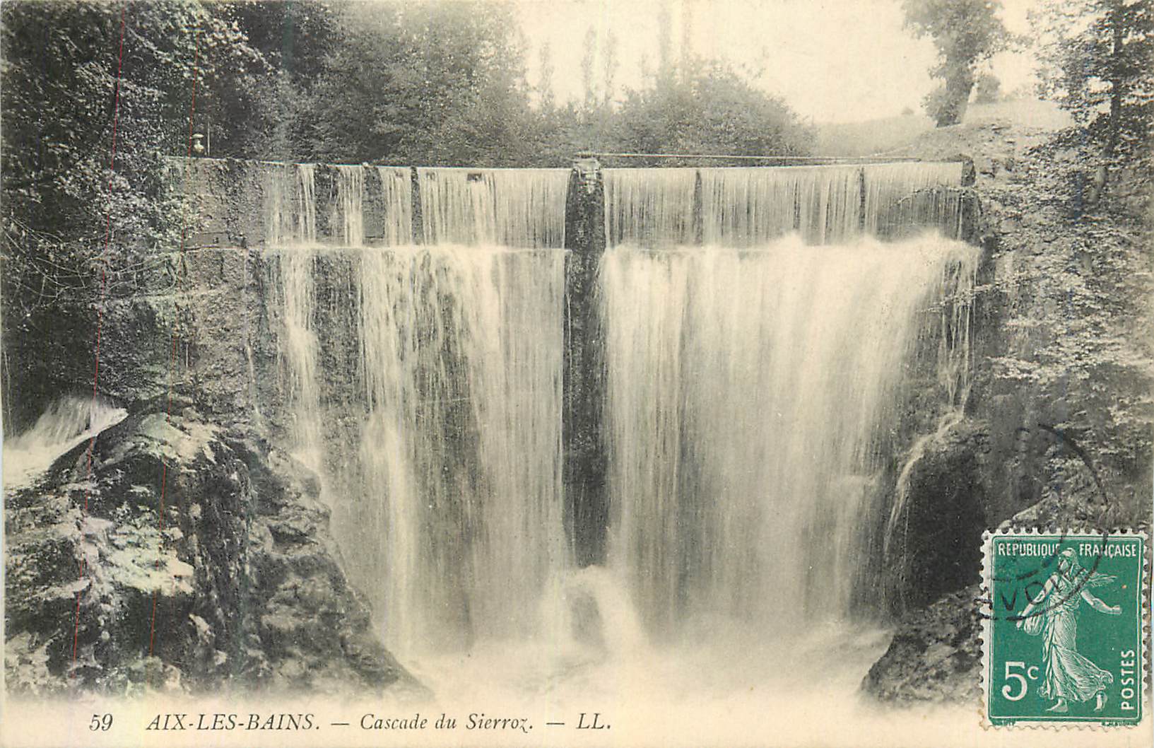 CPA Aix les Bains Cascade du Sierroz