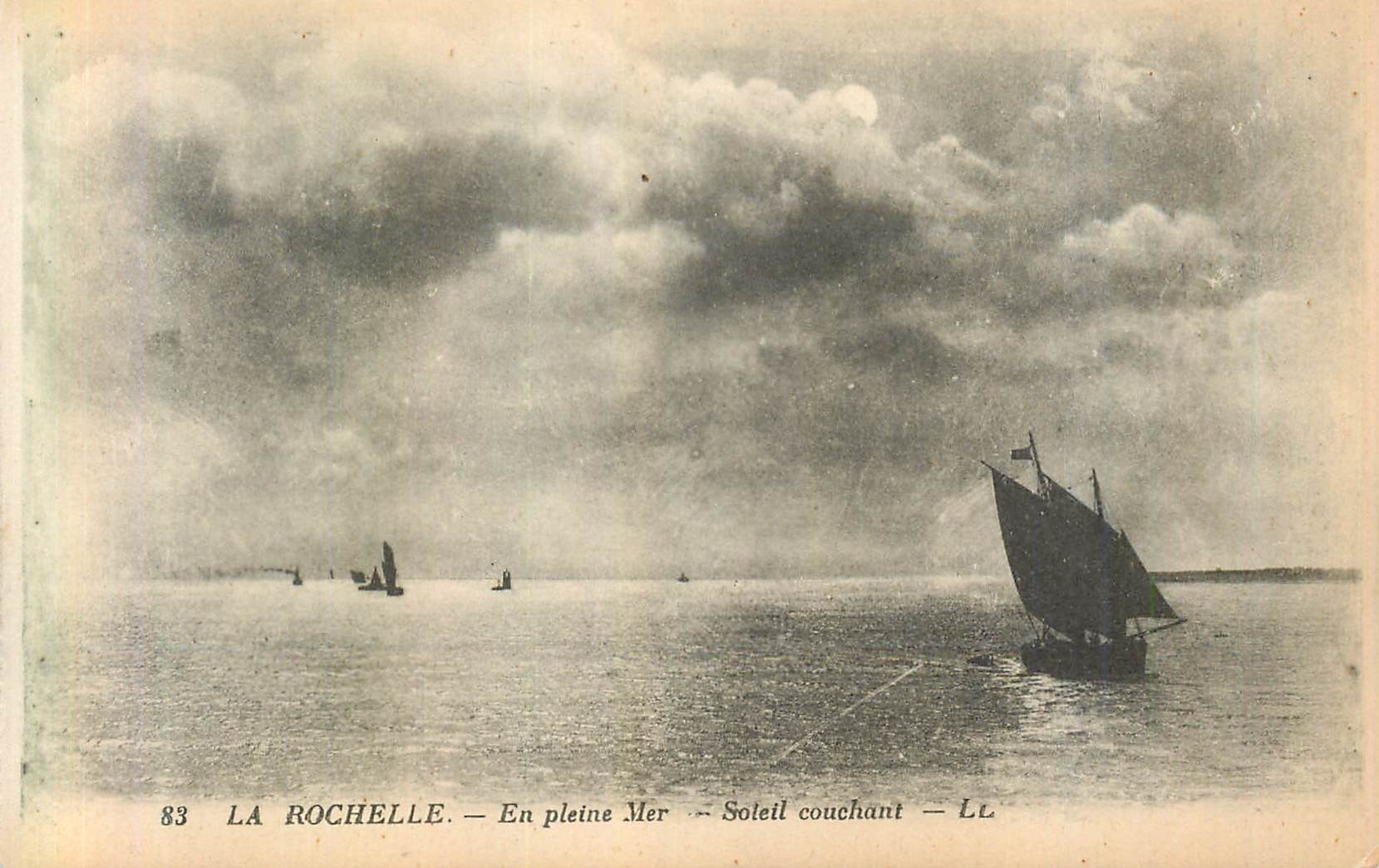 La Rochelle — En pleine Mer — Soleil couchant — LL