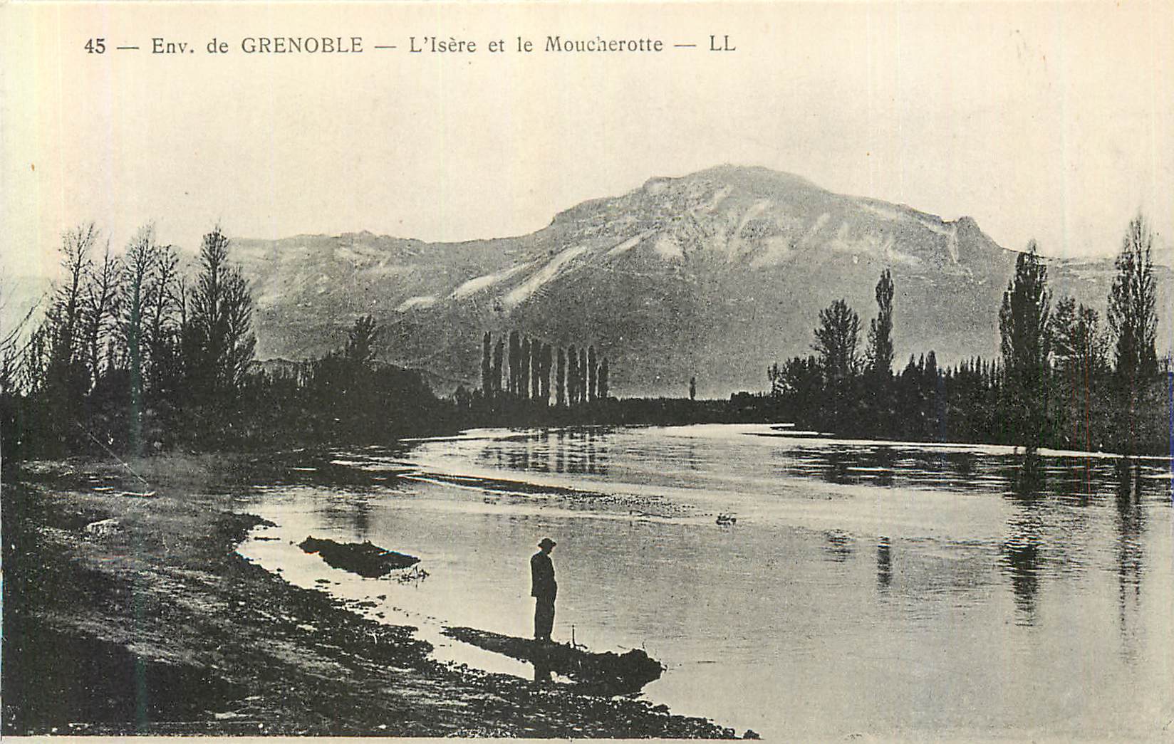 Env. de GRENOBLE — L'Isère et le Moucherotte — LL - Recto