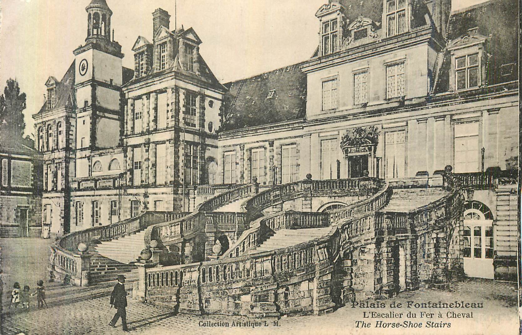 Palazzo di Fontainebleau — La scala del cavallo — Collezione Artistica L. M.