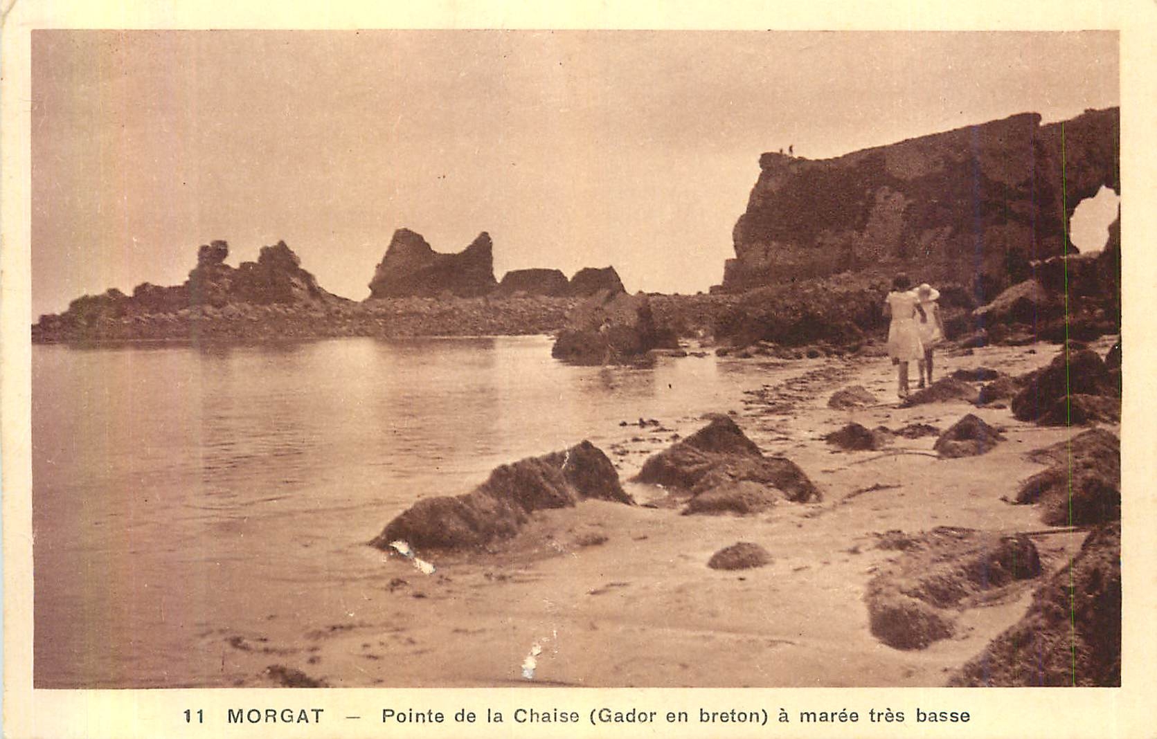 CPA Morgat Pointe de la Chaise (Gador en Breton) a Maree Tres Basse