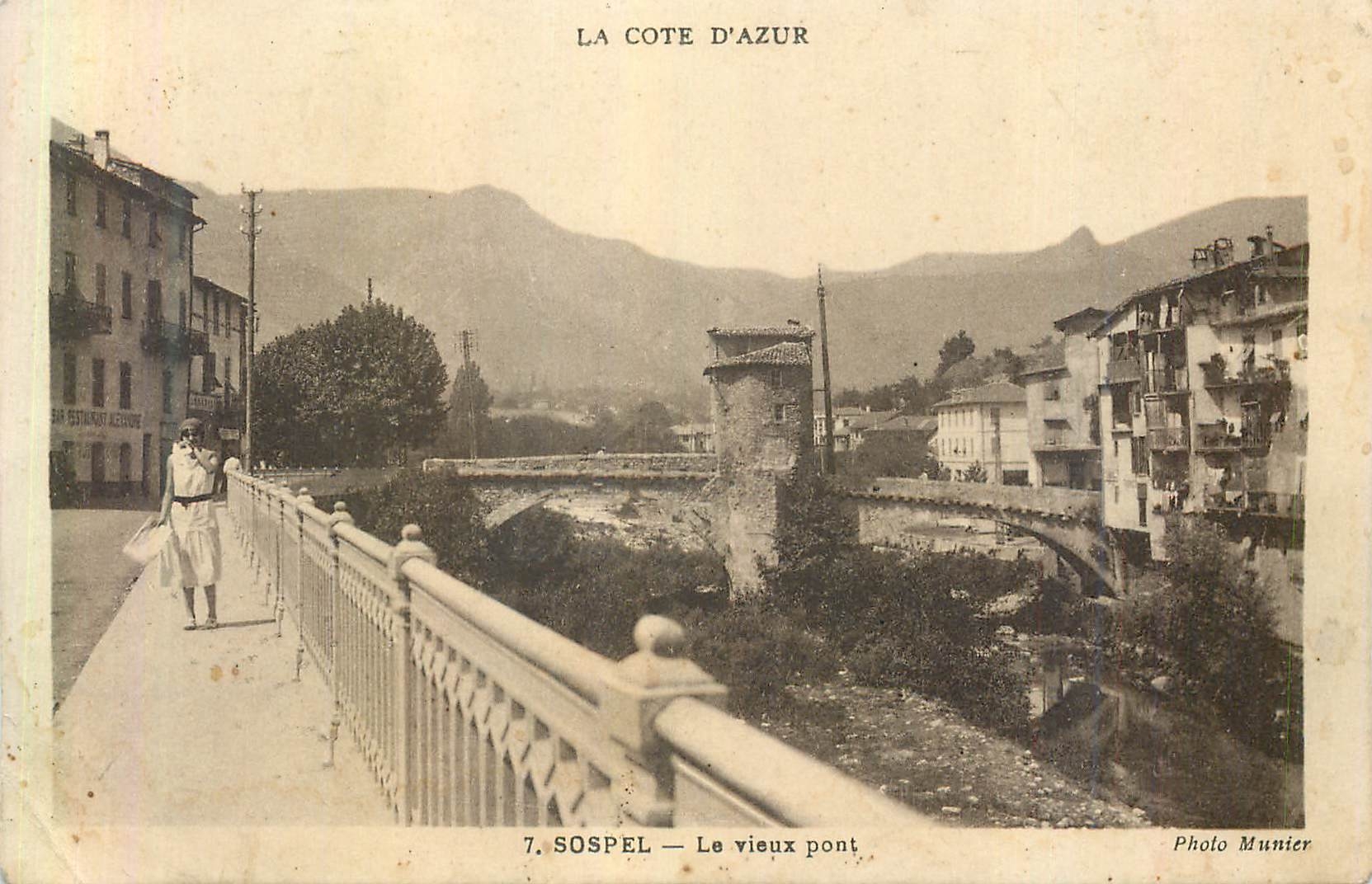 CPA Sospel le Vieux Pont la Cote d'Azur