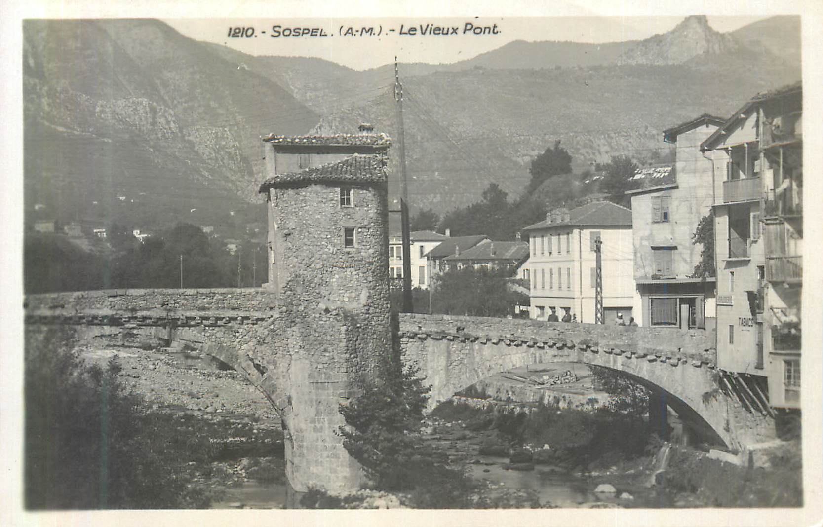 CPA Sospel (A M) le Vieux Pont