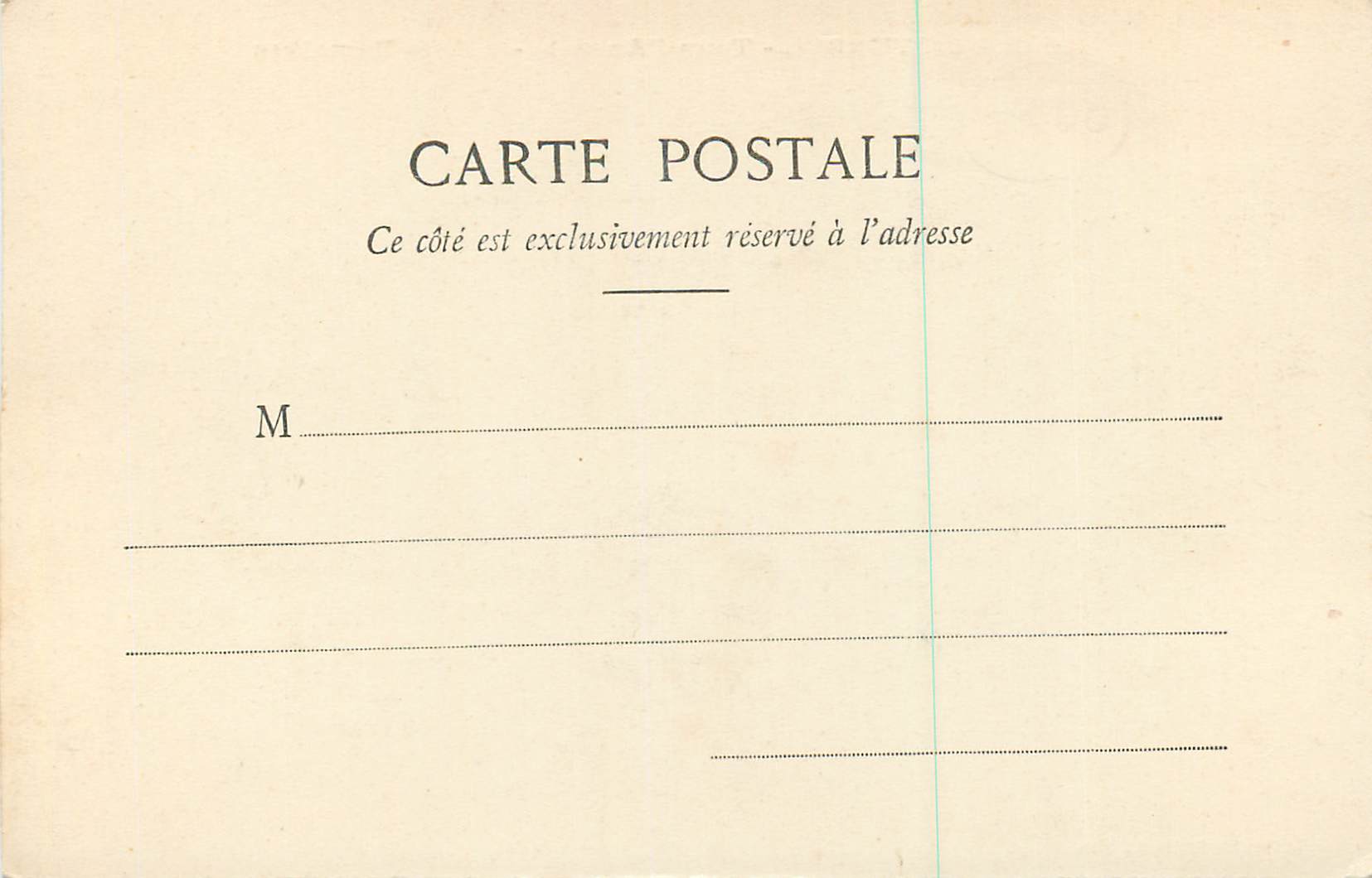 CPA la Turbie Tour d'Auguste Ruines Romaines — Rückseite
