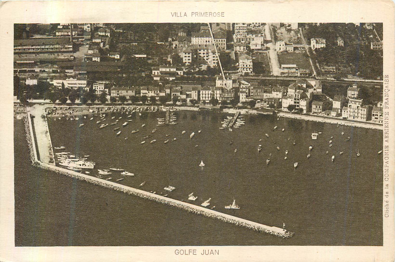 CPA Golfe Juan Cliche de la Compagnie Aerienne Francaise Villa Primerose