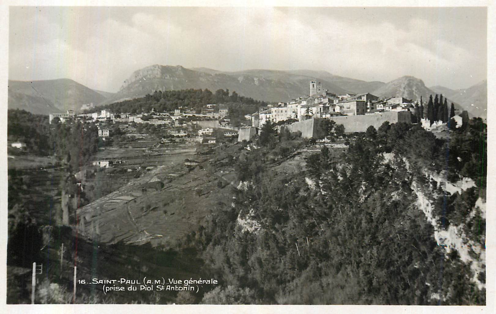CPA Saint Paul (A M) Vue Generale (Prise du Piol St Antonin)