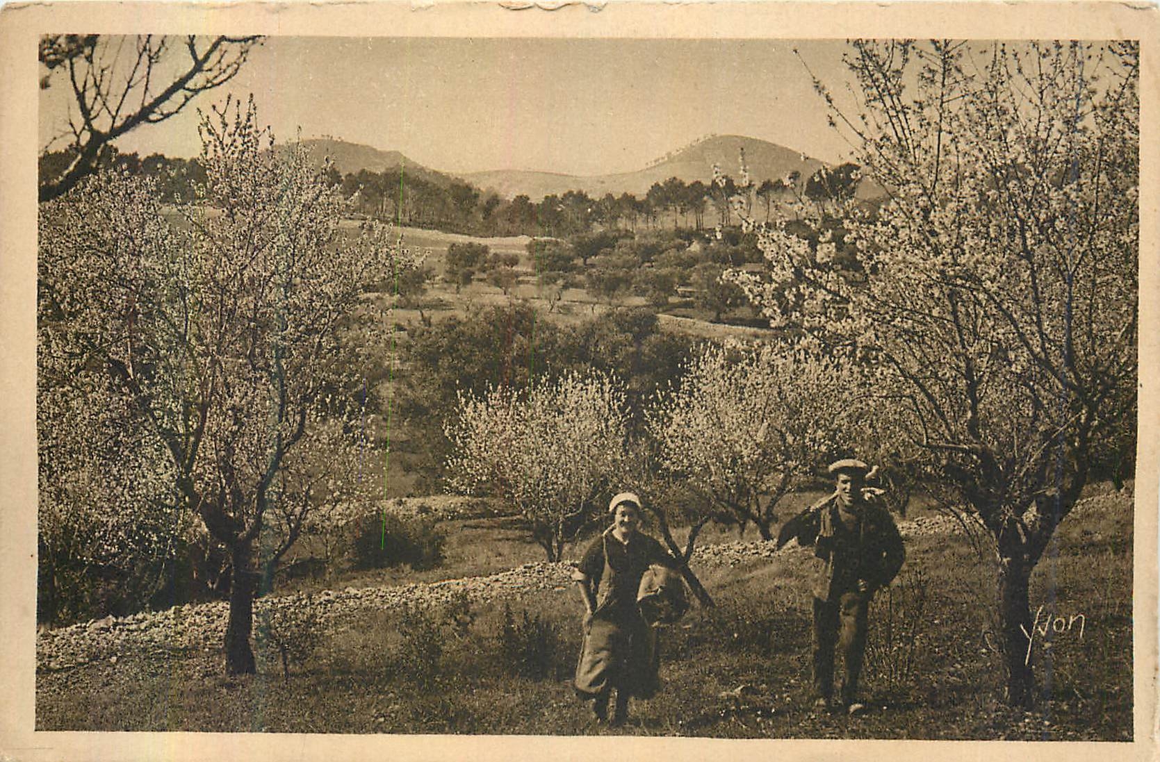 CPA Printemps la Douce France Cote d'Azur Folklore