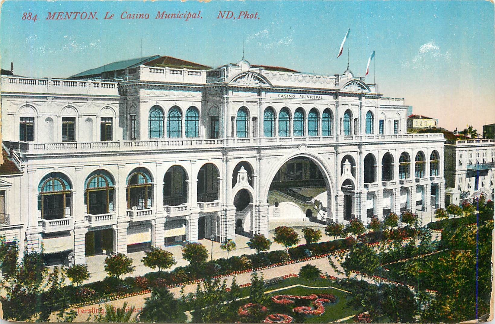 CPA Menton le Casino Municipal