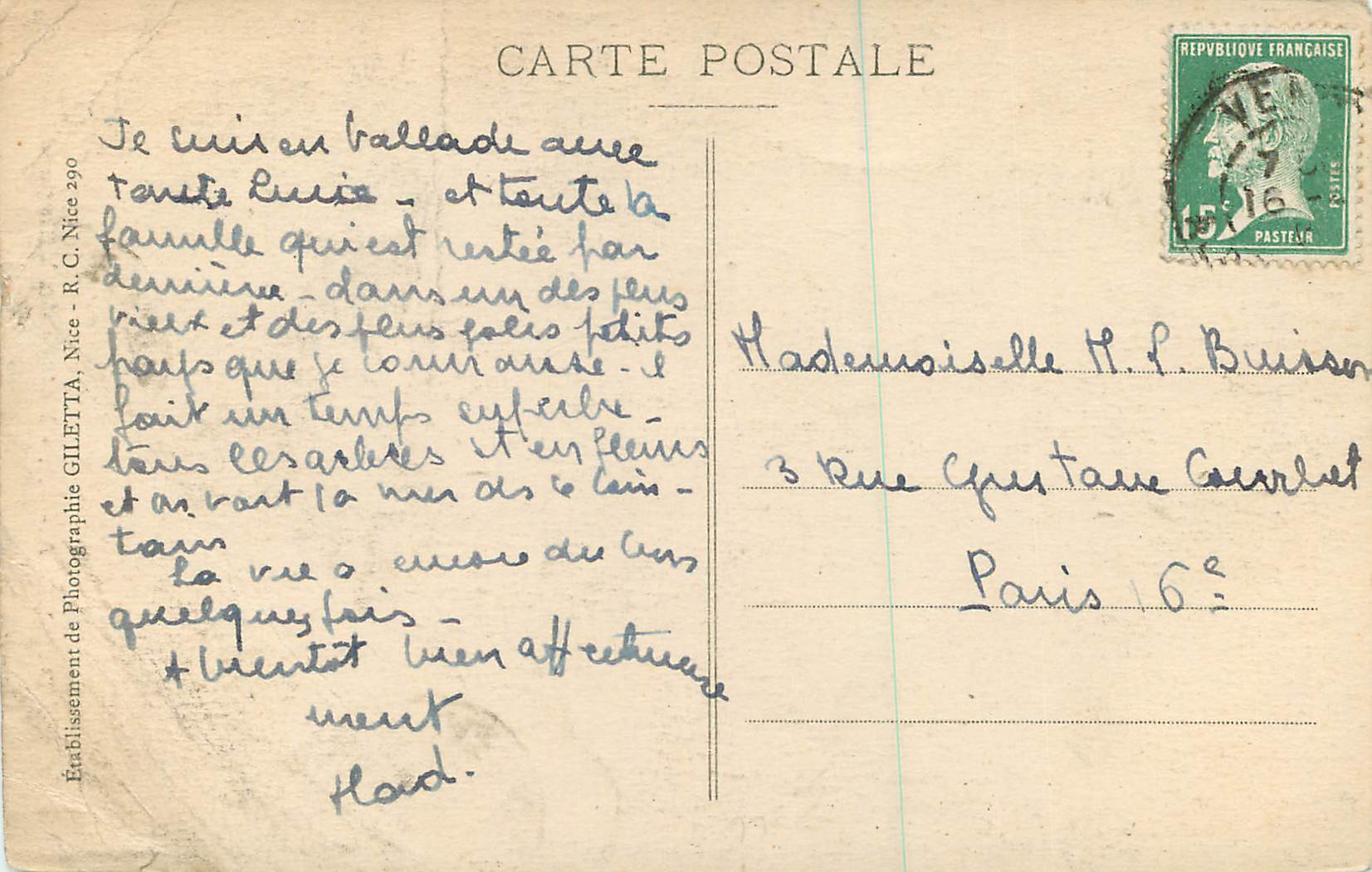 CPA Saint Paul (A M) Entree du Village (Cote Sud) — Rückseite