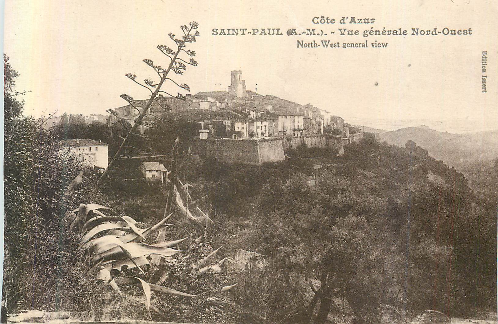 CPA Cote d'Azur Saint Paul (A M) Vue Generale Nord Ouest
