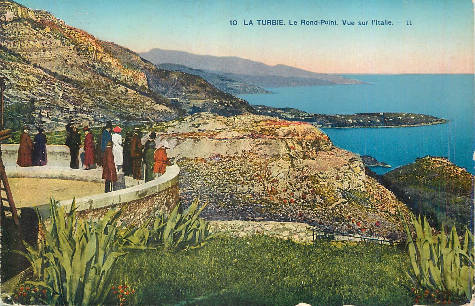 La Turbie. Le Rond-Point. Vue sur l'Italie — LL