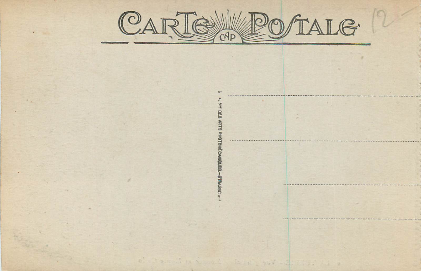 CPA la Turbie Vue Generale Monaco et Monte Carlo — Rückseite